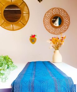 Chemin de table mexicain décorant une table bohème