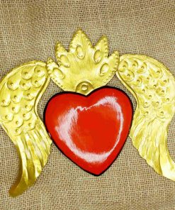 Ex-voto ailes cœur sacré