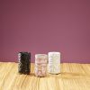 Trio des tasses talavera noir, rose et blanc