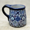 Mug en céramique avec motifs mexicains bleus et rose