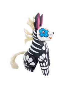 Alebrije chien en bois peint à la main – vue de côté