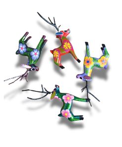 Collection alebrijes cerfs en bois – artisanat mexicain coloré