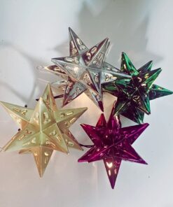 Etoiles en fer blanc pour décorer noël
