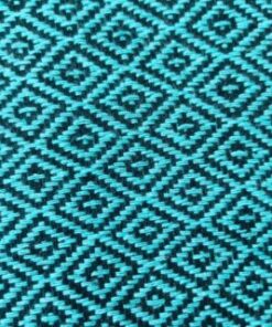 Rebozo mexicain couleur aqua – textile bohème rafraîchissant